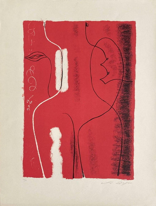 André Masson, Nu rouge, 1950, Lithograph on Arches Paper