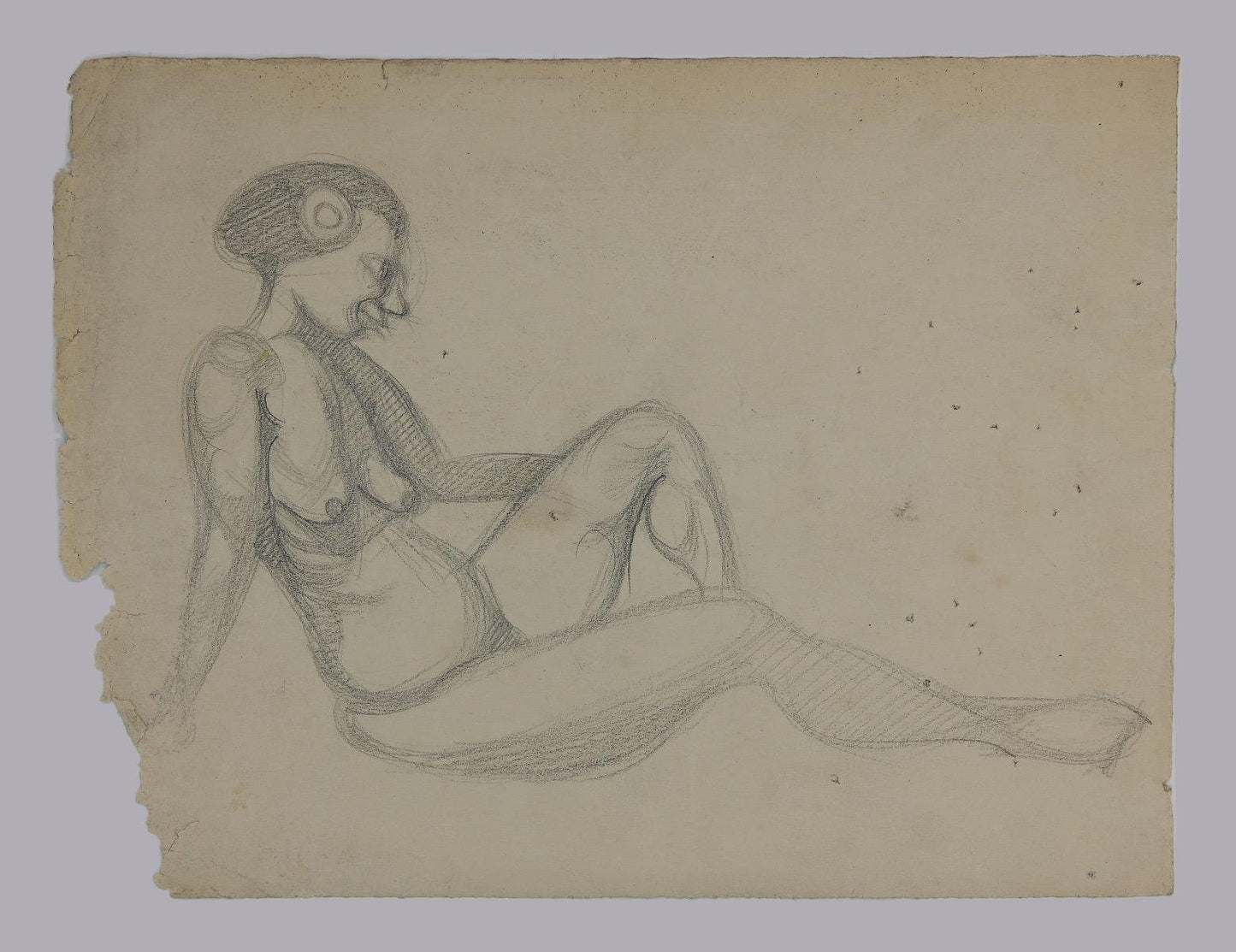 André Meaux Saint-Marc, Naked Woman, Original Pencil, Early 20th Century