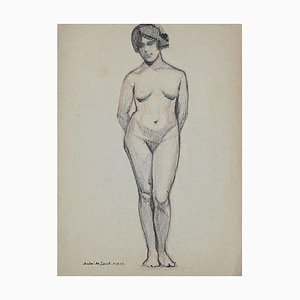 André Meaux Saint-Marc, Nude, Pencil on Paper, Early 20th Century-ZCI-852368