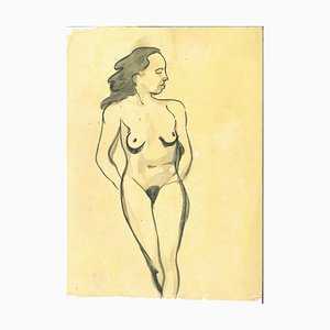 André Meaux Saint-Marc, Nude Woman, Original Pen and Watercolor, 1900-ZCI-1216701