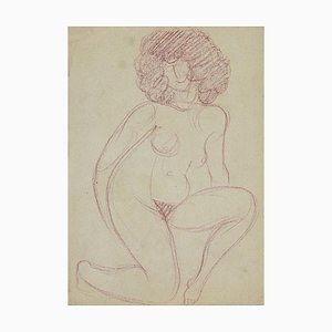 André Meauxsaint-Marc, Naked Woman, Pencil Drawing, Early 20th Century-ZCI-852381