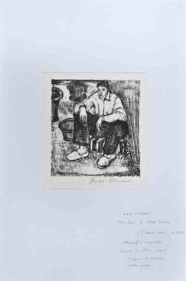 Andre Minaux, The Boy, Original Lithograph, Mid-20th-Century-ZCI-1255943