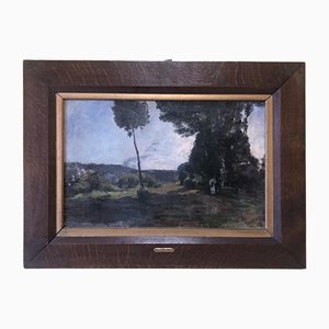 André Sinet, Painting, Oil on Canvas, Framed-TEP-1234675