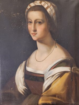 Andrea del Sarto, Ó/L, Portrait of a Woman, 19th Century-NUC-1782515