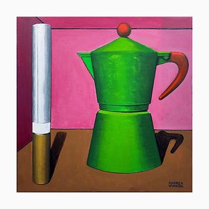 Andrea Vandoni, Coffee and Cigarette 6, 2023, Acrylic on Canvas-CHG-2030946