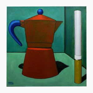 Andrea Vandoni, Coffee and Cigarette 7, 2023, Acrylic on Canvas-CHG-2030950