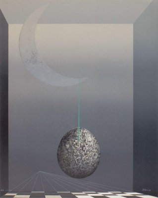 Andrès Segovia, Oeuf Cosmique, 1985, Screenprint on Arches Paper-FMZ-1166778