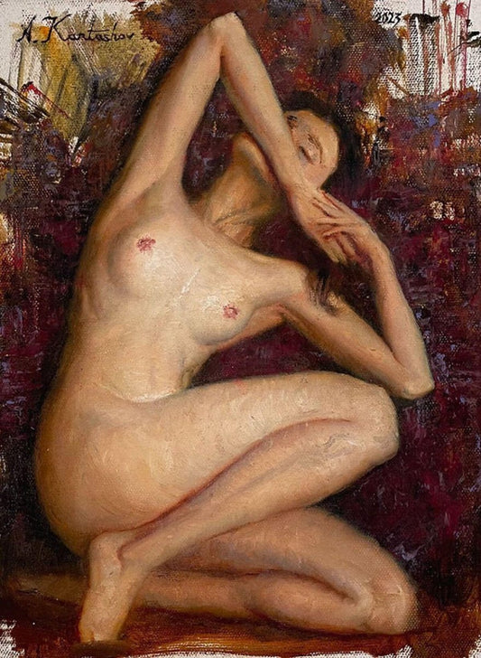 Andrey Kartashov, Naked Triangle, 2023, Giclée Print on Canvas