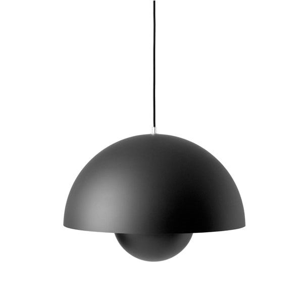 Flowerpot VP2 Pendant Lamp by &tradition #Matte black