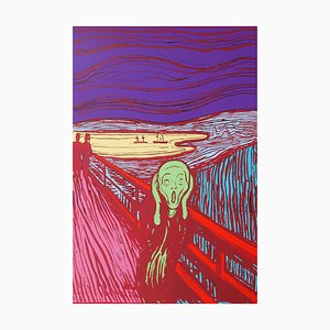 Andy Warhol After Munch, The Scream in Green, 20th Century, Lithograph-MTD-1400008