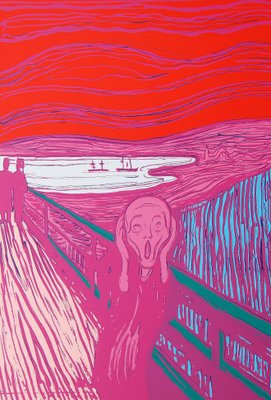 Andy Warhol After Munch, The Scream in Pink, 20th Century, Lithograph-MTD-1400006