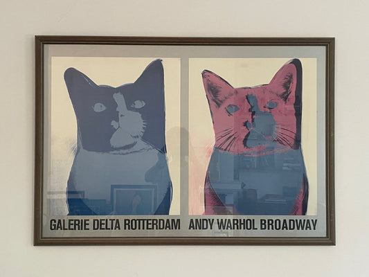 Andy Warhol, Broadway Galerie Delta Rotterdam Exhibition Poster, 1984, Screenprint, Framed