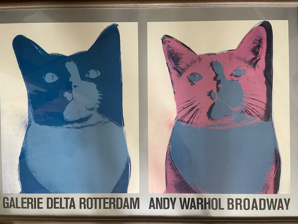 Andy Warhol, Broadway Galerie Delta Rotterdam Exhibition Poster, 1984, Screenprint, Framed