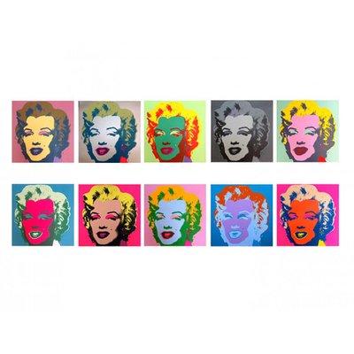 Andy Warhol, Marilyn Monroe, 20th Century, Lithographs, Set of 10-MTD-1399932