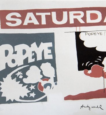 Andy Warhol, Saturday's Popeye, 20th Century, Lithograph-MTD-1400010