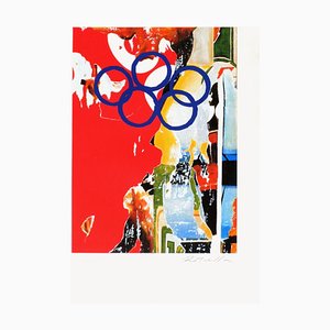 Anelli olimpici (Jo Barcelona) by Mimmo Rotella-FMZ-936948