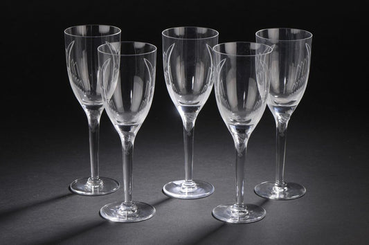 Ange Champagne Glasses by Marc Lalique, ​​1948, Set of 5