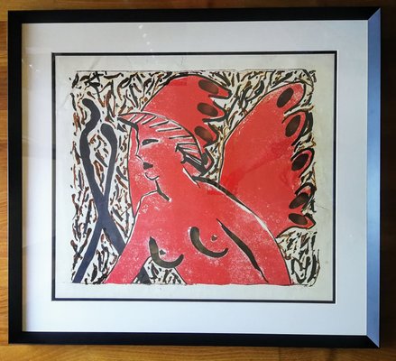 Angel and Buba, 1985, Paper, Framed-FSD-1117634