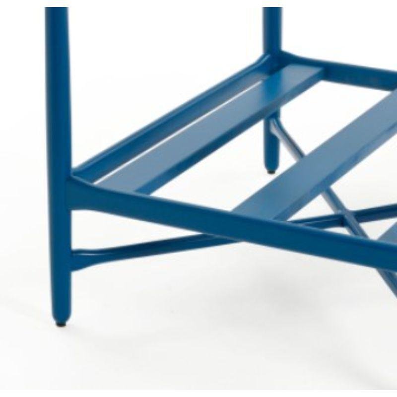 Angel Blue Lacquered Loka Armchair by Colé Italia