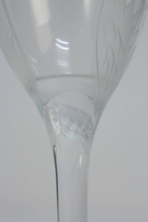 Angel Champagne Glass Smile of Reims by Marc Lalique, ​​1948