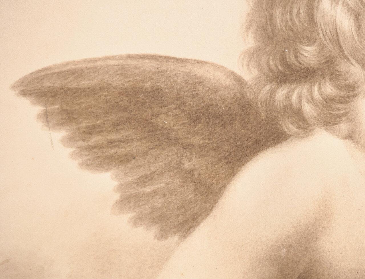 Angels on Paper, 19th Century, Set of 2