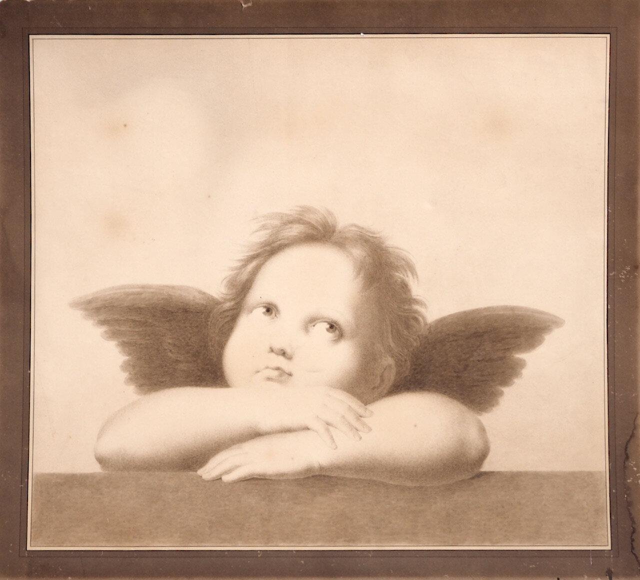 Angels on Paper, 19th Century, Set of 2