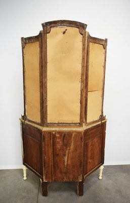 Angled Dresser with Lacquered Mirrors in Maple Wood, Italy, 1900s-WF-1088038