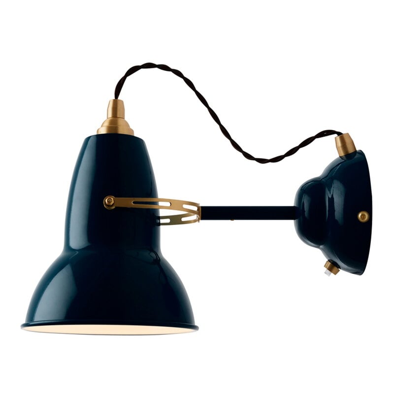 Original 1227 Brass wall light by Anglepoise #ink blue #