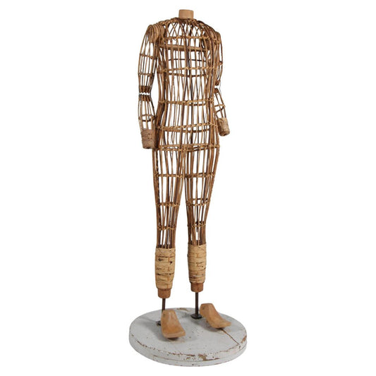 Anitque Mannequin in Bamboo, Cane, Wood and Steel, 1890s