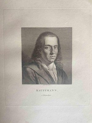 Anker Smith, Portrait of Kauffmann, Original Etching, 1810-ZCI-1379335