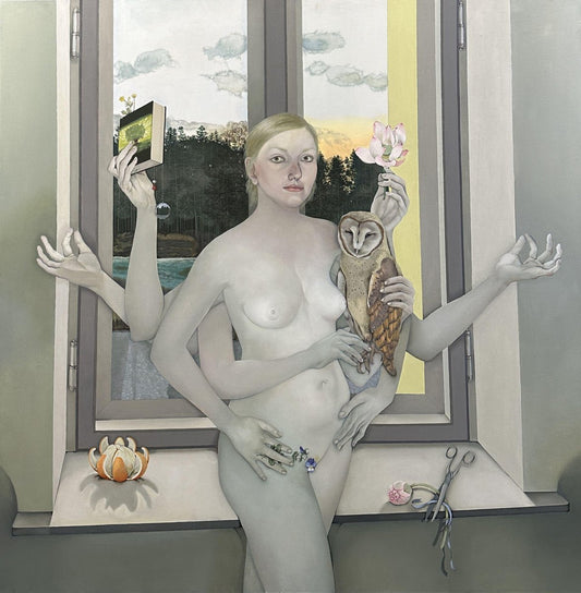 Anna Afanasjeva, While Am Seeking Myshelf, Oil on Canvas, 2012