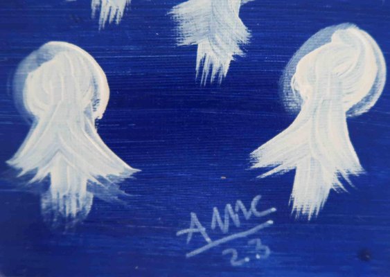 Anna Maria Caboni, Towards Salvation, Acrylic Painting, 2023-ZCI-2030112