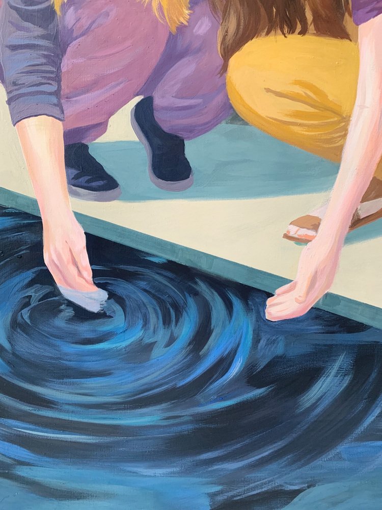 Anna Wardega, A Source, 2022, Egg Tempera on Canvas