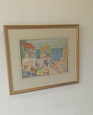 Anna Weingrün-Lieblich, Tiberias, 20th Century, Watercolor-ZEF-1725006