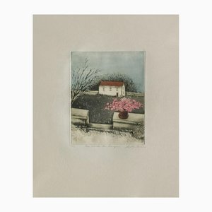 Annapia Antonini, La maison des champs, 1989, Etching-FMZ-1139621