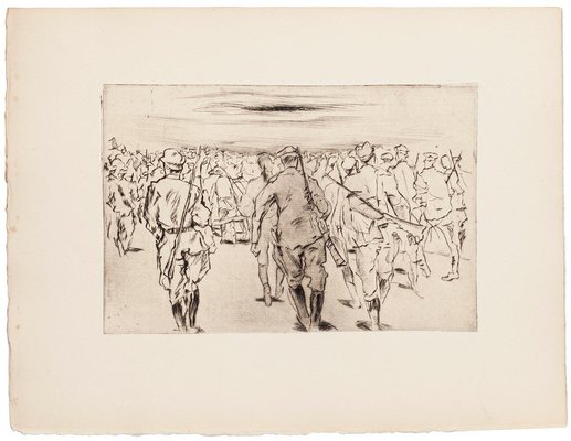 Anselmo Bucci, Front Italien, Etching on Paper, 1918-ZCI-1775622