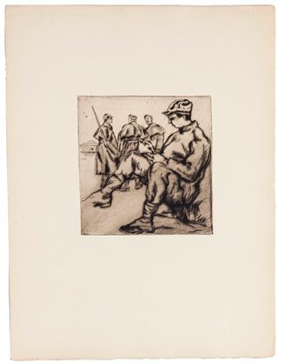 Anselmo Bucci, Front Italien, Etching on Paper, 1918-ZCI-1775621