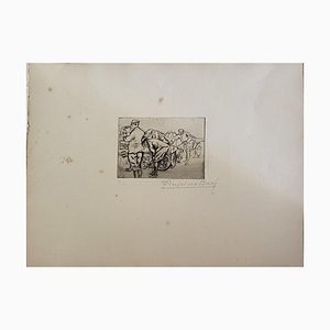 Anselmo Bucci, Front Italien, Original Etching, 20th Century-ZCI-1378905