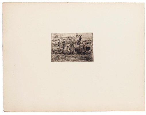 Anselmo Bucci, Le Front Italien, Etching on Paper, 1918-ZCI-1775620