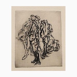 Anselmo Bucci, Le Front Italien, Etching on Paper, 1918-ZCI-1775619