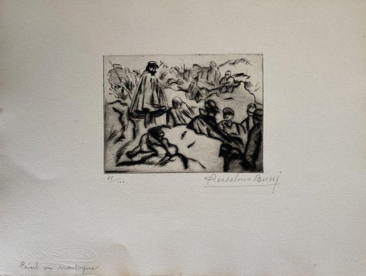 Anselmo Bucci, Militant, 1914, Etching-ZCI-829416