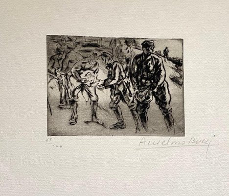 Anselmo Bucci, Militant, 1917, Etching-ZCI-829400