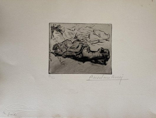 Anselmo Bucci, Militant, 1917, Etching-ZCI-829415