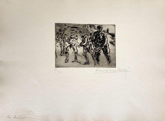 Anselmo Bucci, Militant, 1917, Etching-ZCI-829400