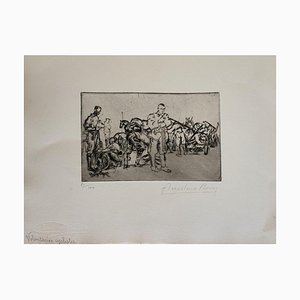 Anselmo Bucci - Militant - Original Etching - 1917-ZCI-827001