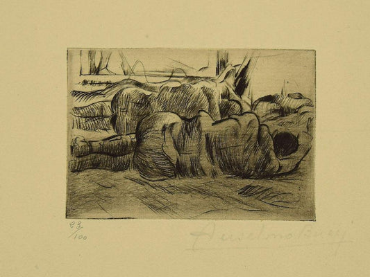 Anselmo Bucci, Military, Etching, 1917