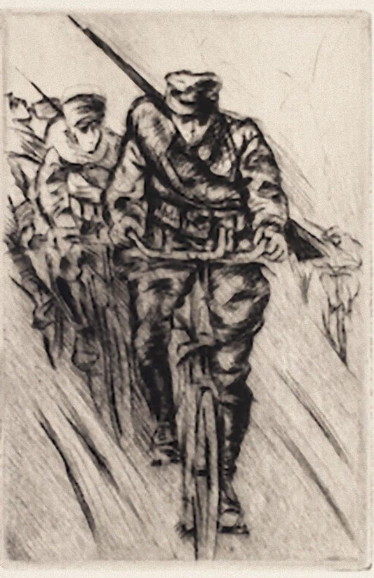 Anselmo Bucci, Military, Etching, 1917