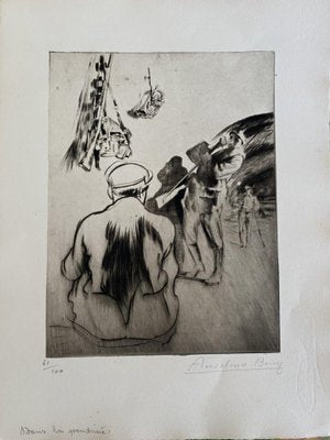 Anselmo Bucci, Military Life, Etching, 1917-ZCI-827796