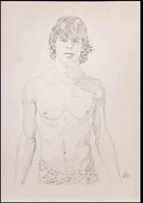 Anthony Roaland, Portrait of a Boy, Original Drawing, 1981-ZCI-1326657