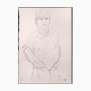 Anthony Roaland, Portrait of a Boy, Original Drawing, 1981-ZCI-1326698